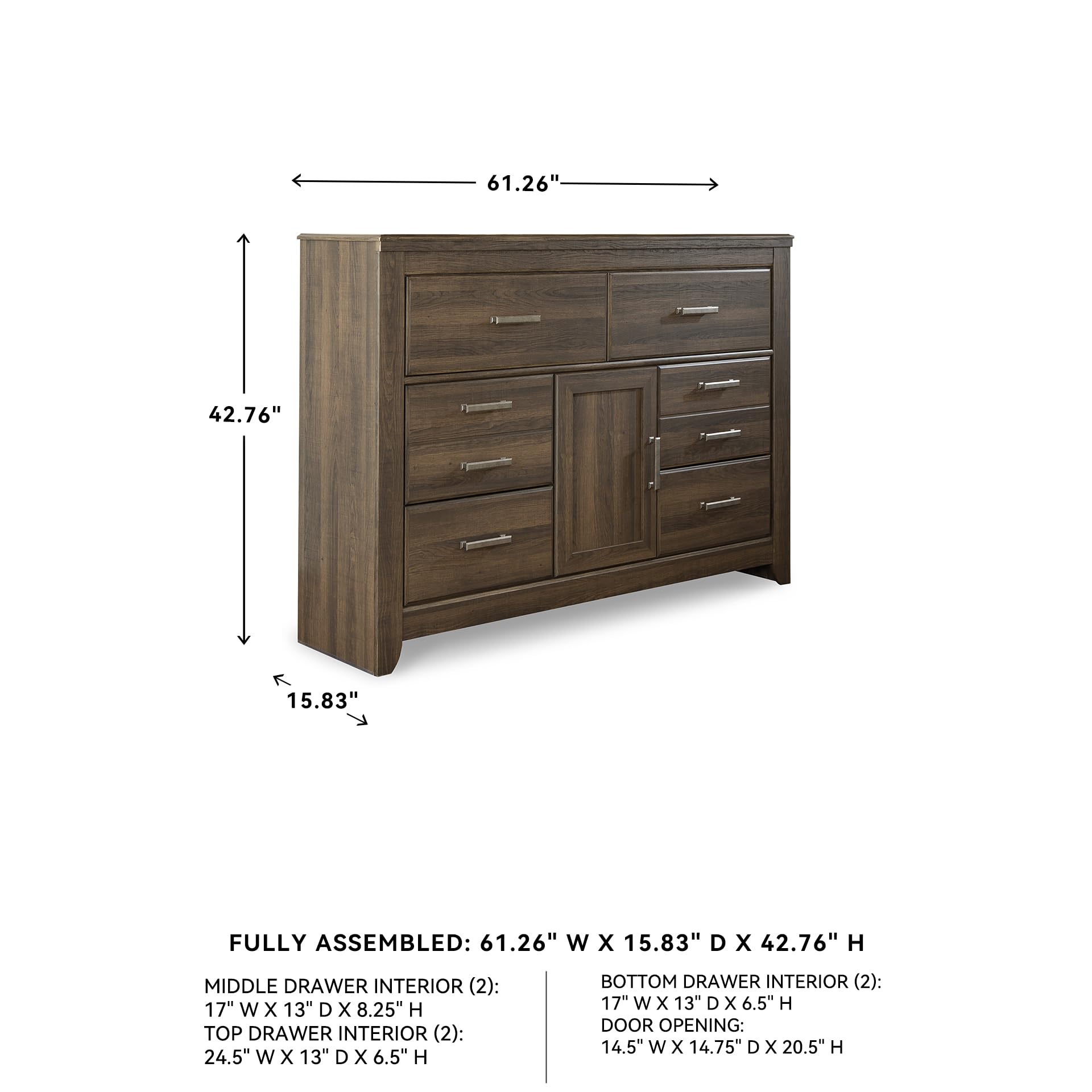 Amazon.com: Signature Design by Ashley Juararo Rustic 6 Drawer